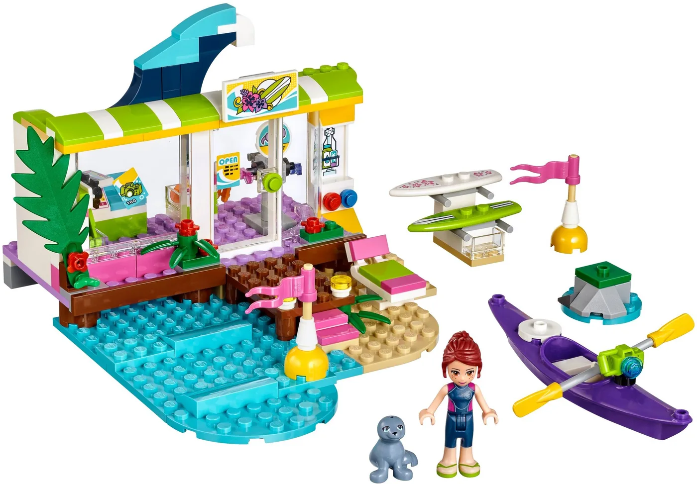 Dans le même style que le LEGO Le magasin de surf de Heartlake City (41315-1) | Brick Broker