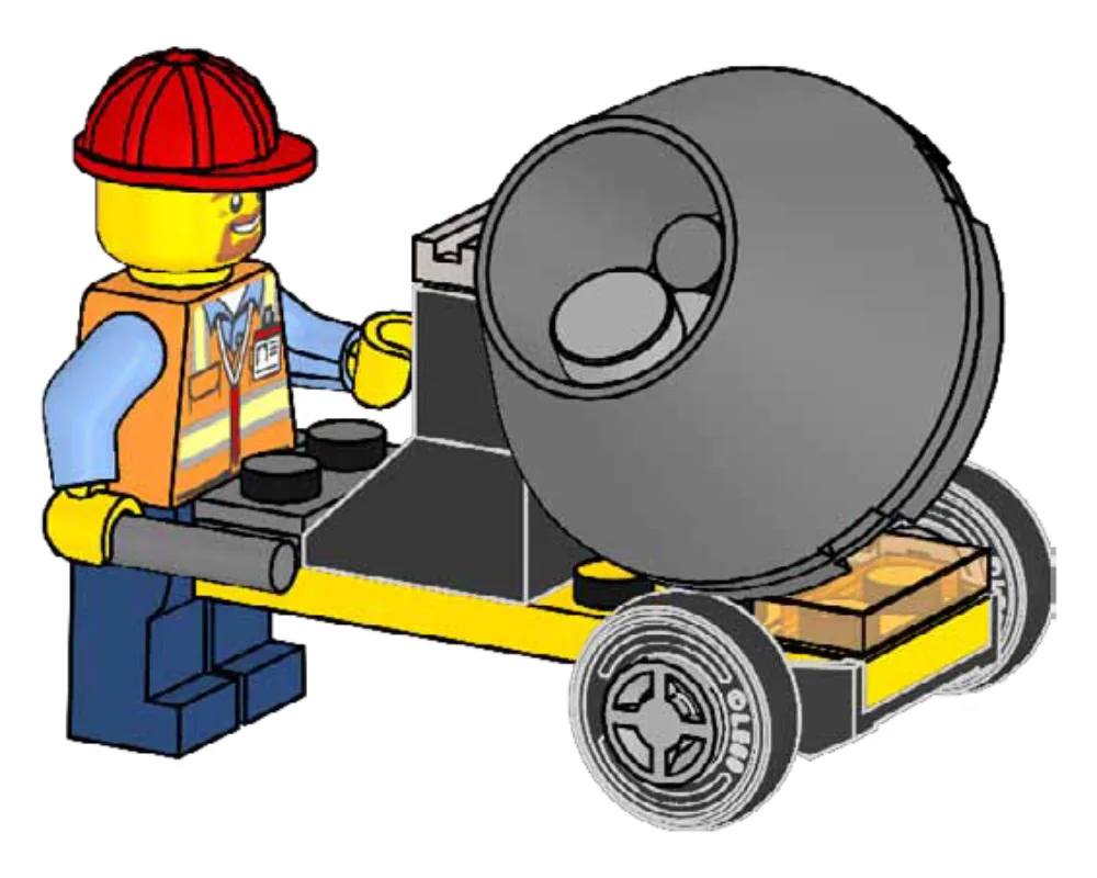 Dans le même style que le LEGO Bétonnière (952403-1) | Brick Broker
