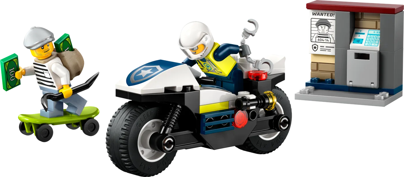 Dans le même style que le LEGO Course-poursuite en moto de police (60455-1) | Brick Broker