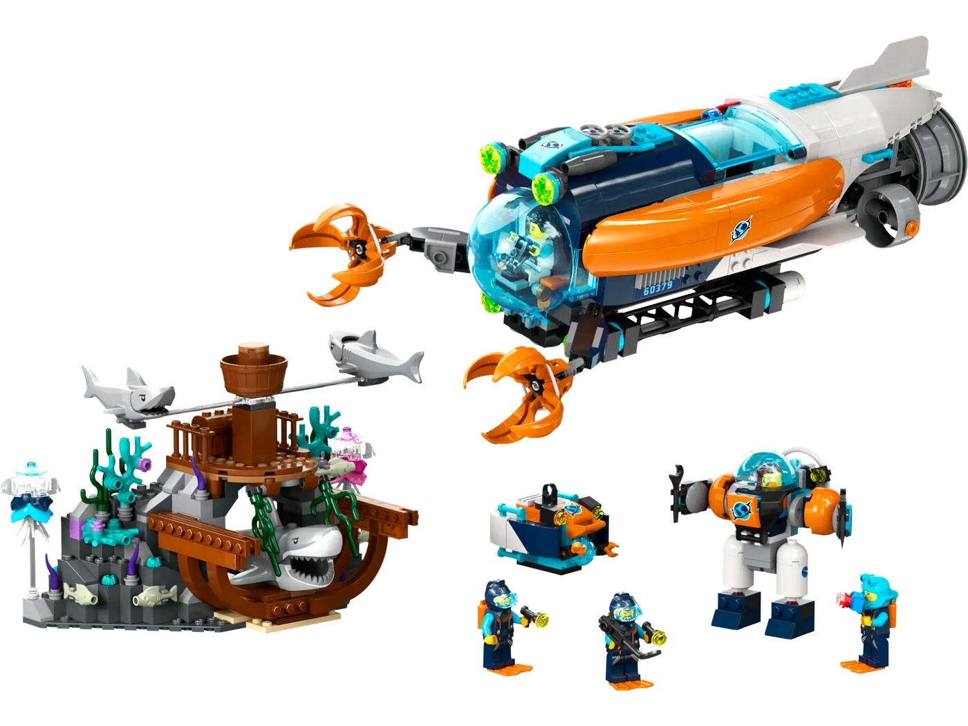 Dans le même style que le LEGO Sous-marin d'exploration des grands fonds (60379-1) | Brick Broker
