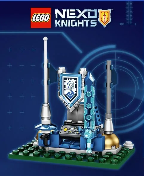 Dans le même style que le LEGO Quai de Boucliers Nexo Knights (TRUNEXO-1) | Brick Broker