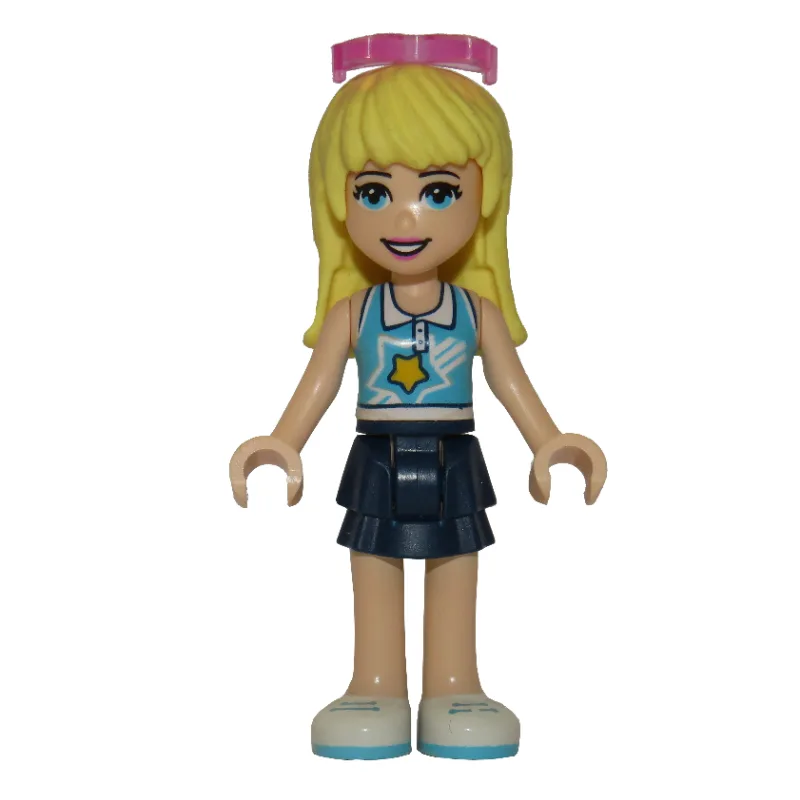 Stephanie - Medium Azure Top, Dark Blue Skirt… — minifigurine LEGO | Brick Broker
