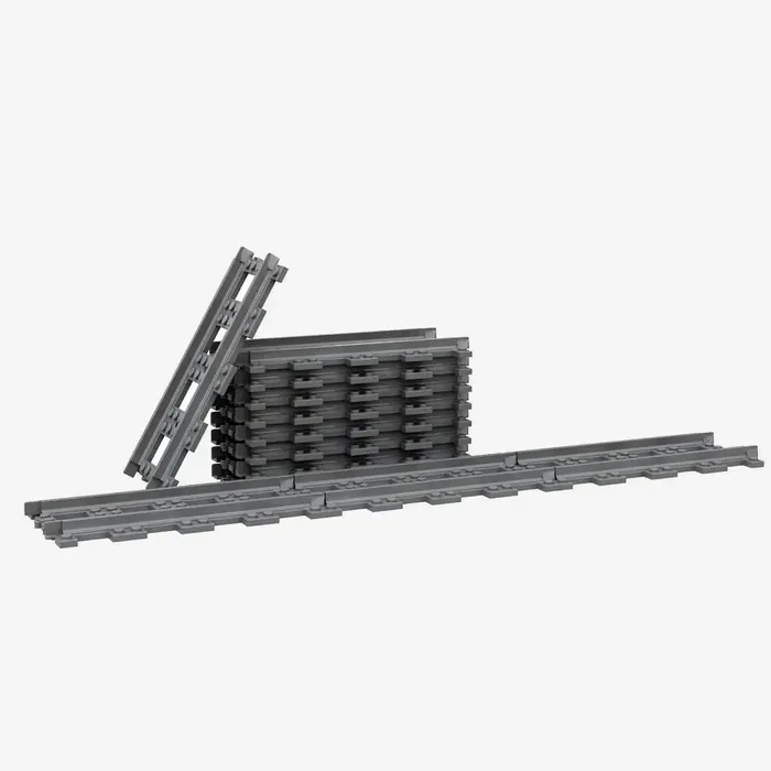 BlueBrixx Ensemble de rails droits (BB-100298) - prix | Brick Broker