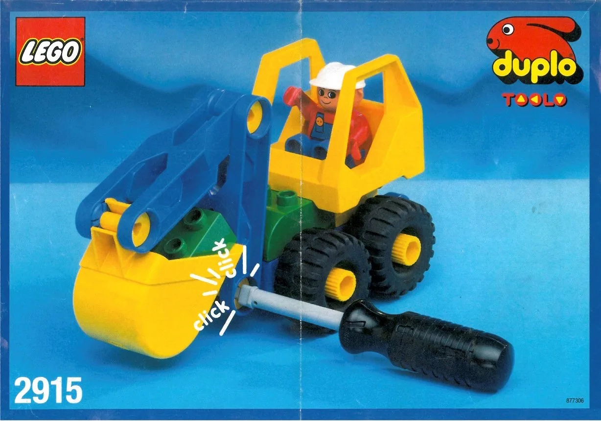 Dans le même style que le LEGO Mini-pelle (2915-1) | Brick Broker