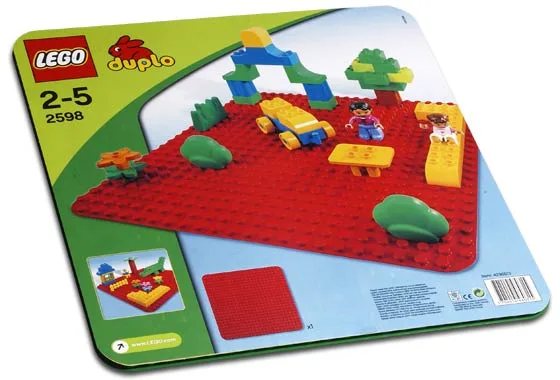 Dans le même style que le LEGO Grande plaque de construction rouge (2598-1) | Brick Broker