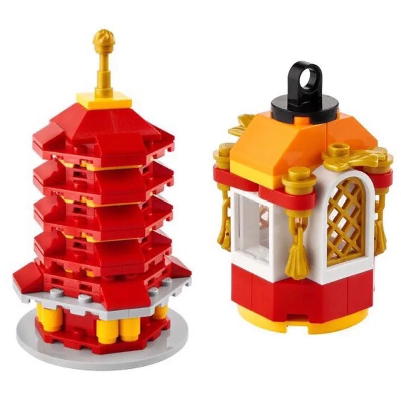 Dans le même style que le LEGO Pagode et lanterne du Nouvel An lunaire (LNYPAGODA-1) | Brick Broker