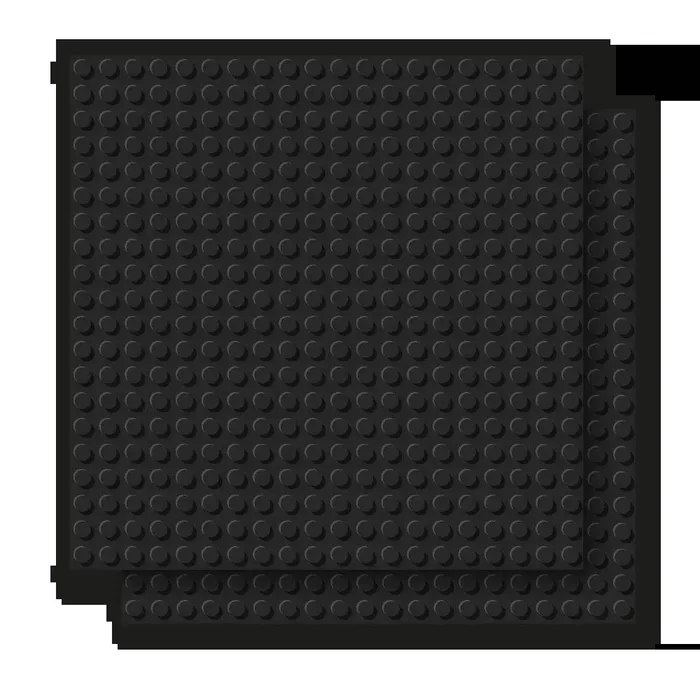 BRIXIES Plaque de base noire 20 x 20 tenons (BRIXIES-225.018) - prix | Brick Broker