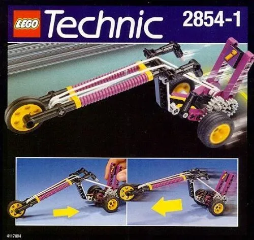 LEGO 2854 Motocyclette à élastique - prix | Brick Broker