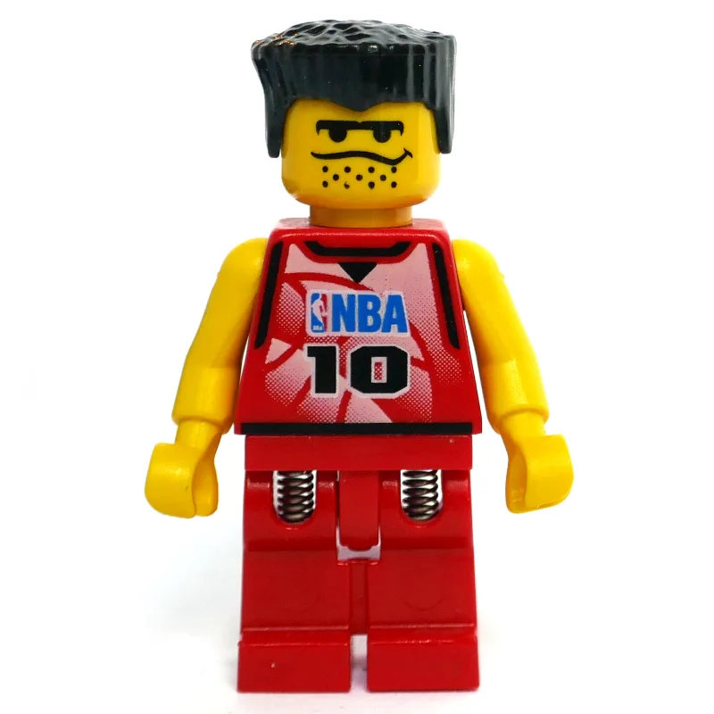 Basketball Player, Red  Torso, Red Legs #10 — minifigurine LEGO | Brick Broker