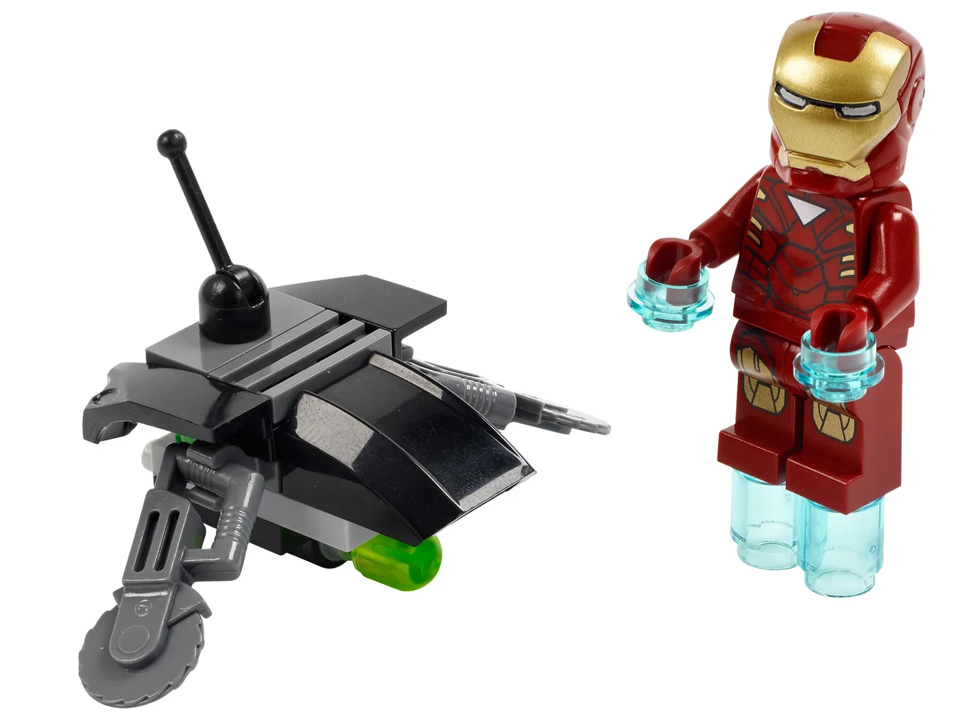 Dans le même style que le LEGO Iron Man contre Drone de combat (30167-1) | Brick Broker