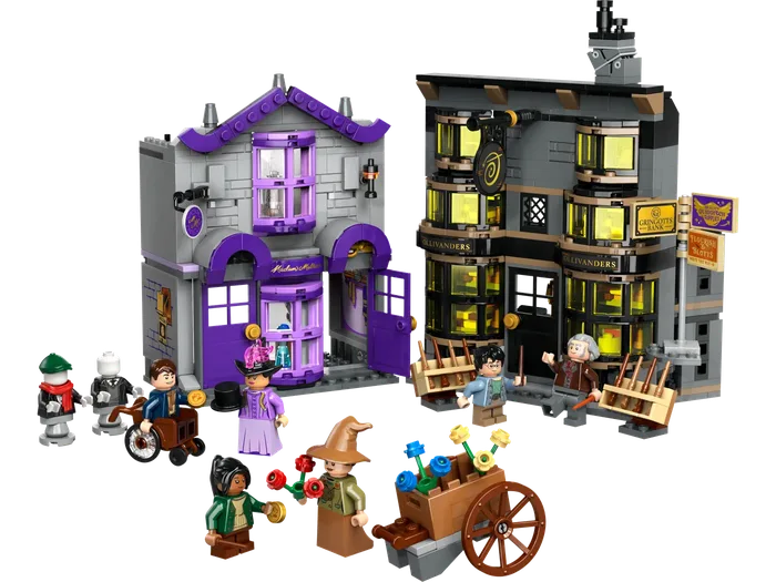 LEGO 76439 Boutique Ollivanders et boutique de vêtements de Madame Guipure - prix | Brick Broker