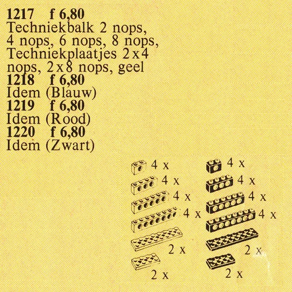 Dans le même style que le LEGO Poutres et plaques noires (1220-1) | Brick Broker