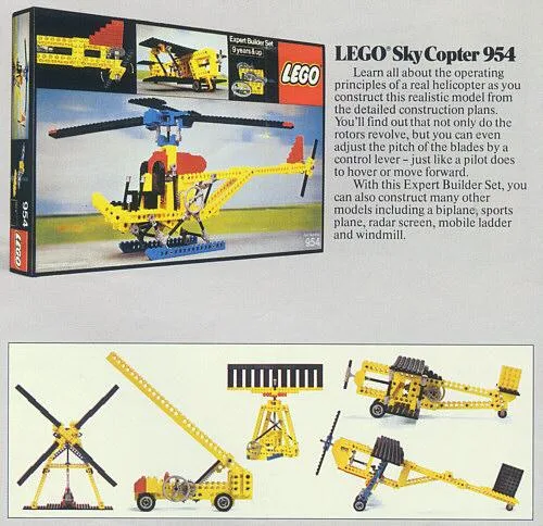 Dans le même style que le LEGO Hélicoptère Céleste (954-1) | Brick Broker