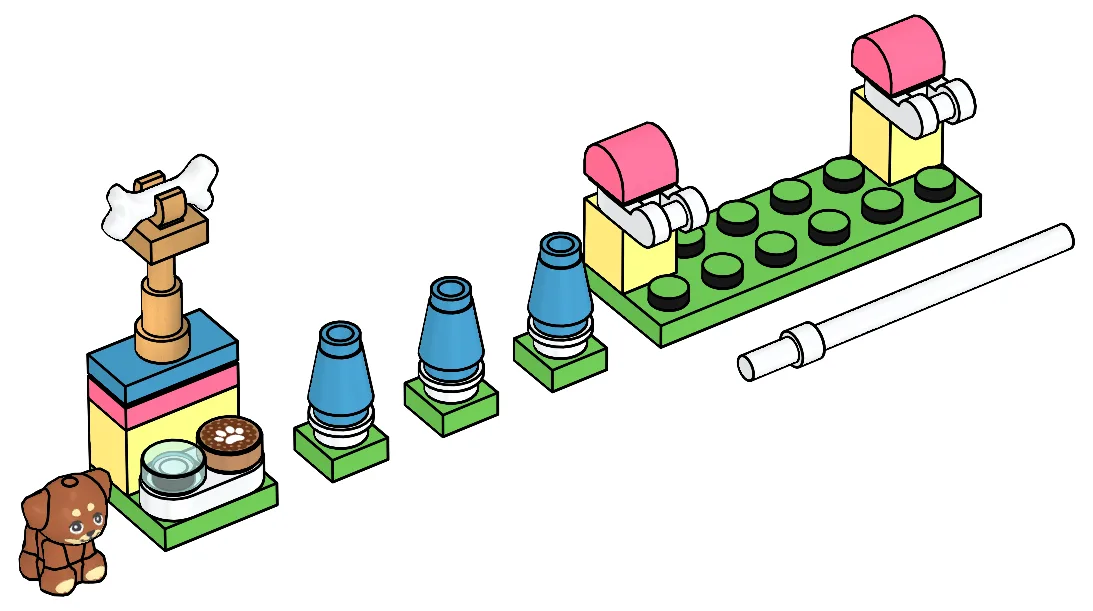 Dans le même style que le LEGO Aire de jeux pour chiots (562406-1) | Brick Broker