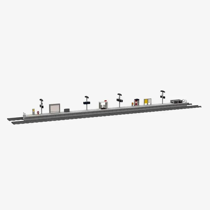 BlueBrixx Plateforme ferroviaire moderne (BB-104324) - prix | Brick Broker