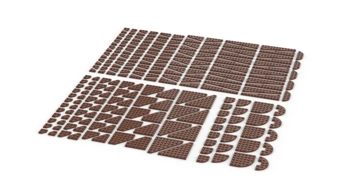 BlueBrixx Plaques en biseau, brun rougeâtre (mélange) (BB-401311) - prix | Brick Broker