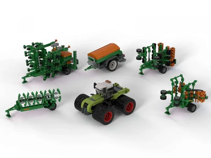 BlueBrixx Ensemble de machines agricoles AMAZONE (grand) (BB-102827) - prix | Brick Broker