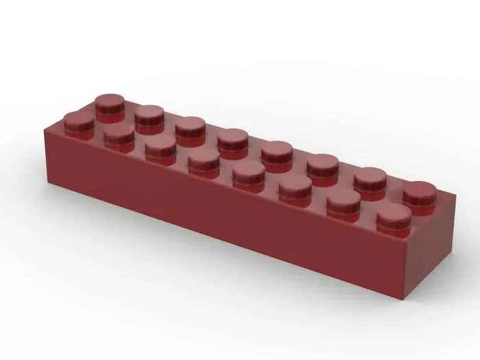 BlueBrixx Brique 2x8, Rouge foncé (250 pièces) (BB-401242) - prix | Brick Broker