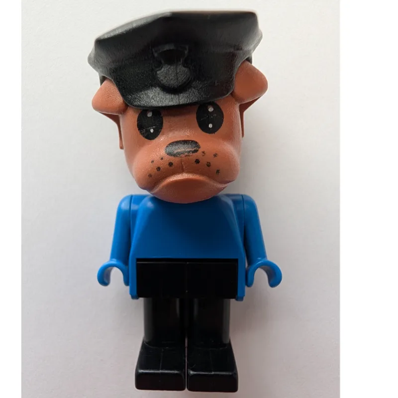 Bertie Bulldog, Brown Head, Blue Torso, Black… — minifigurine LEGO | Brick Broker