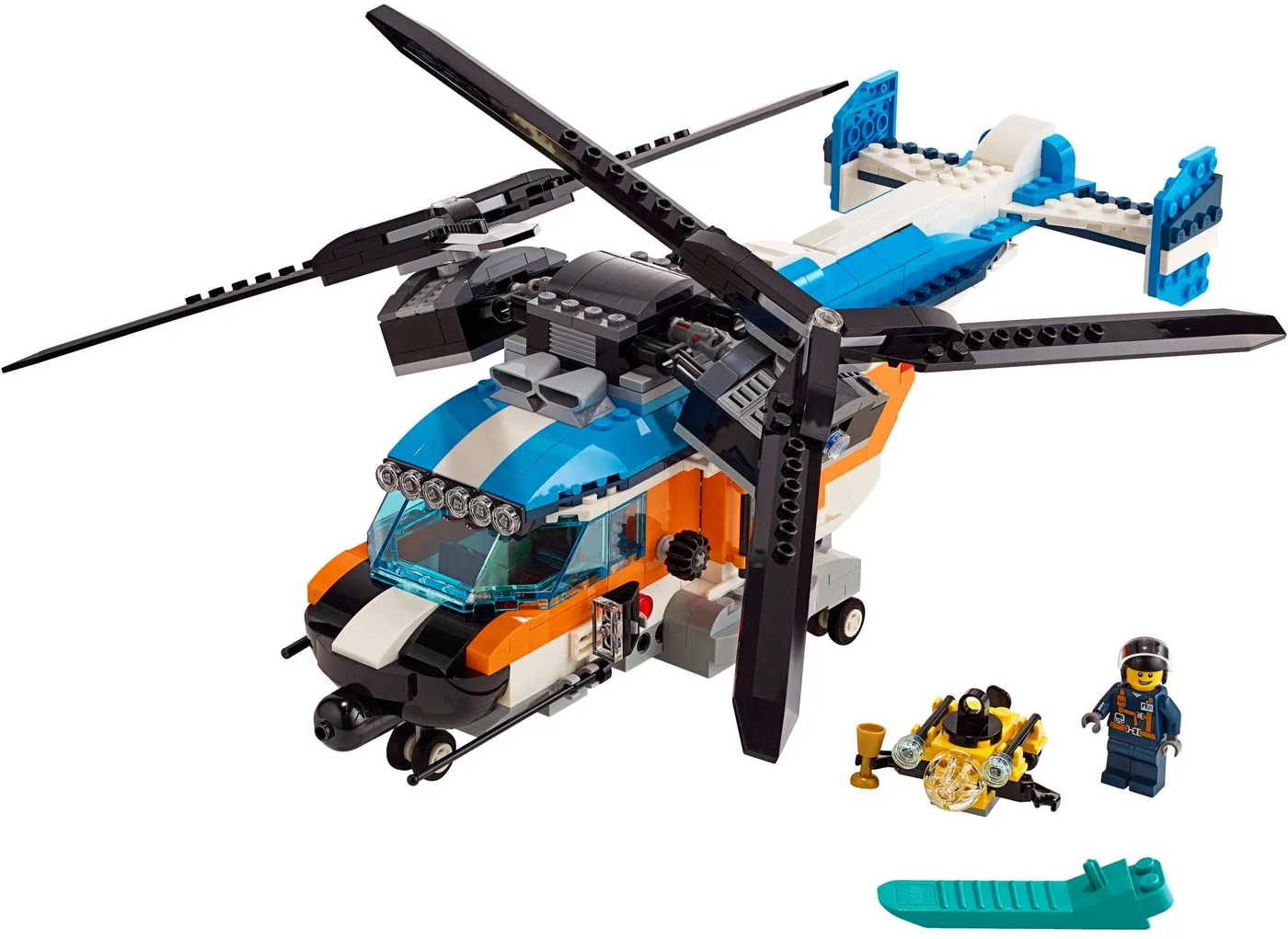 Dans le même style que le LEGO Hélicoptère à Double Rotor (31096-1) | Brick Broker