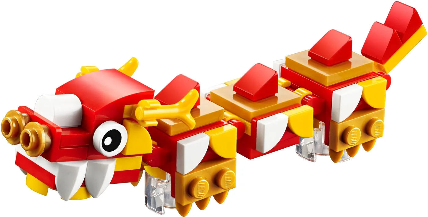 Dans le même style que le LEGO Dragon du Nouvel An Lunaire (40395-1) | Brick Broker
