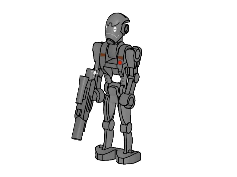 Dans le même style que le LEGO Commando Droïde (L0002235-1) | Brick Broker