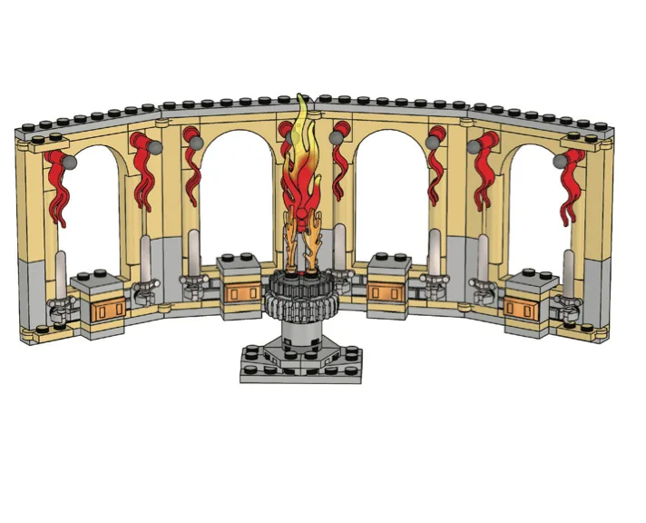 Dans le même style que le LEGO Support de figurine médiévale (EG00117-1) | Brick Broker