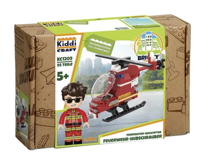 Kiddicraft Hélicoptère des sapeurs-pompiers (KID-KC1209) - prix | Brick Broker