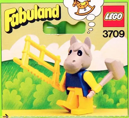Dans le même style que le LEGO Henry Horse, Charpentier (3709-1) | Brick Broker