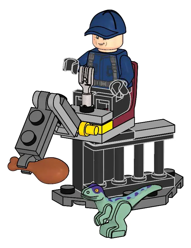 Dans le même style que le LEGO Garde et Raptor (951351-1) | Brick Broker