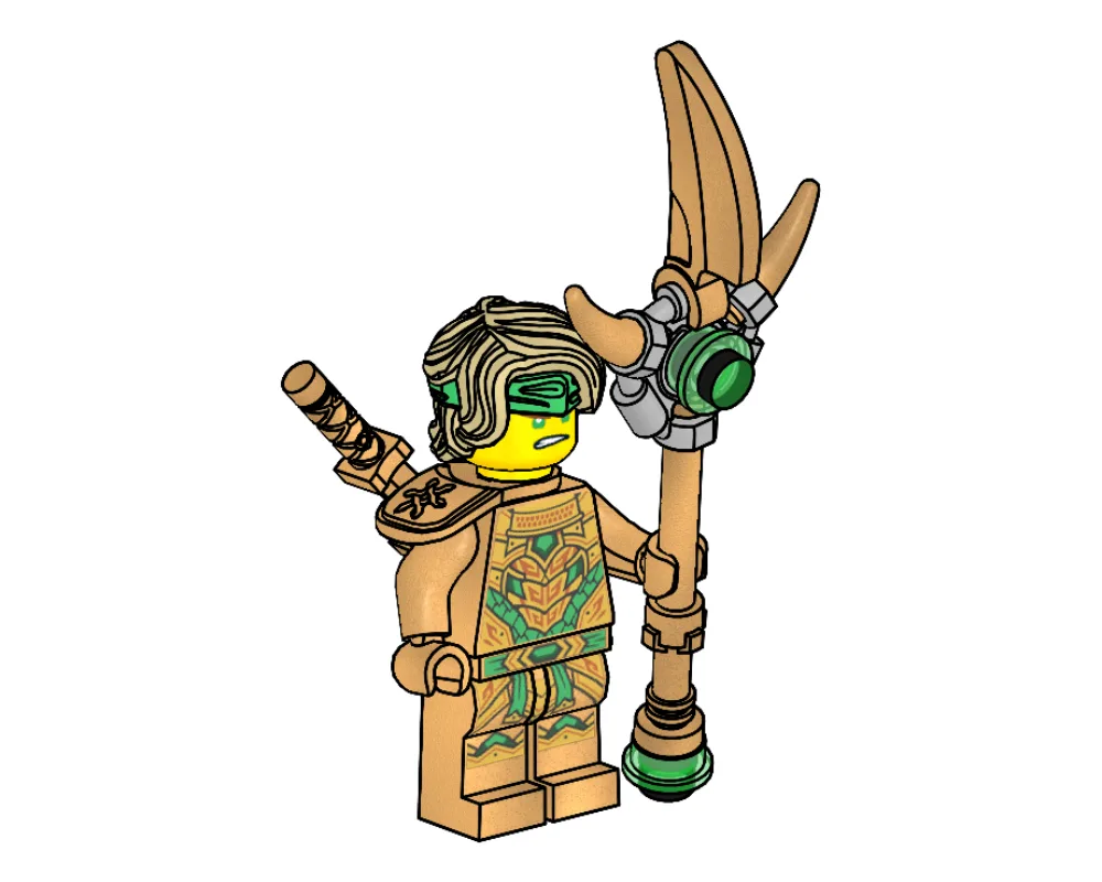 Dans le même style que le LEGO Lloyd Oni Doré (892297-1) | Brick Broker