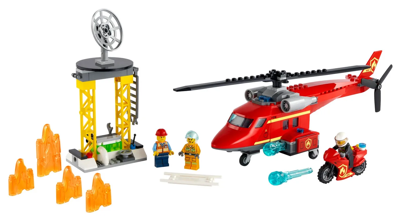 Dans le même style que le LEGO Hélicoptère de Sauvetage Incendie (60281-1) | Brick Broker