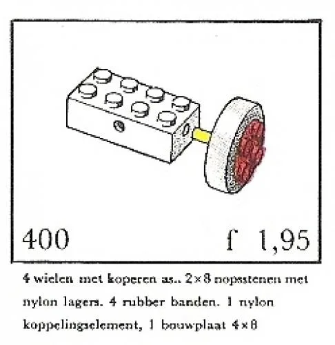 Dans le même style que le LEGO Petites Roues avec Essieux (System) (400-4) | Brick Broker