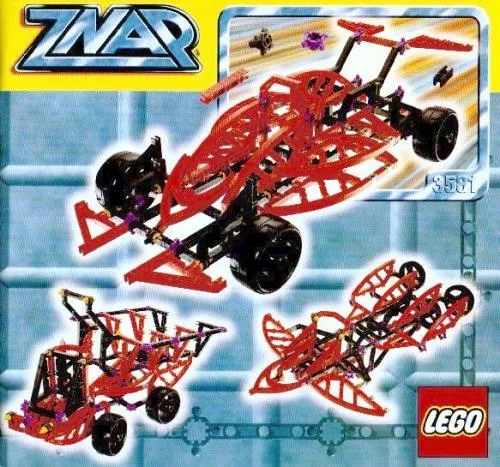 Dans le même style que le LEGO Voiture Formule Z dans sa boîte de rangement (3581-1) | Brick Broker