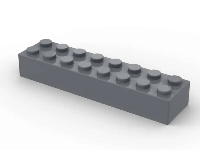 BlueBrixx Brique 2x8, Gris bleu foncé (250 pcs) (BB-401247) - prix | Brick Broker