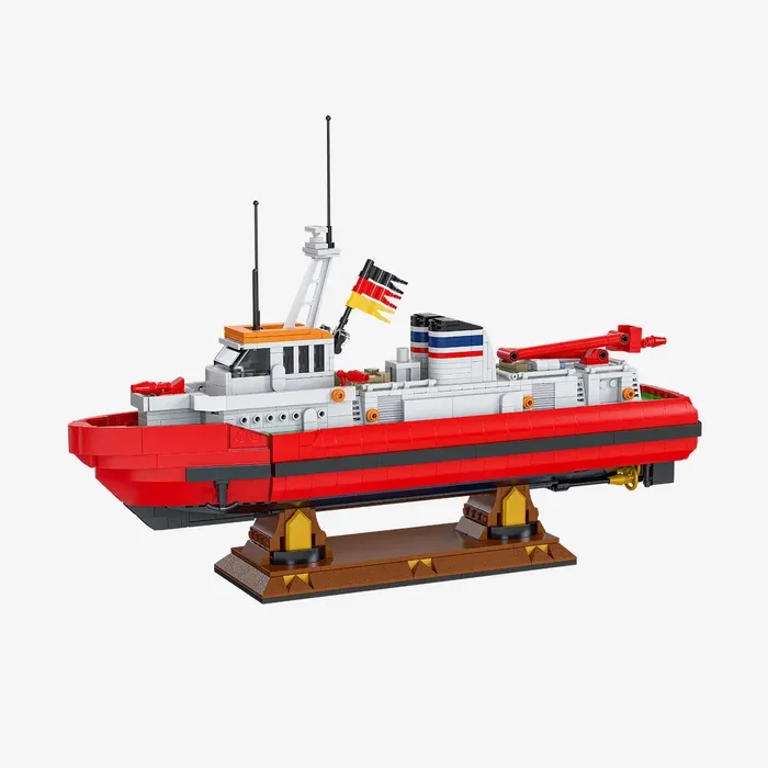BlueBrixx Barge de lutte contre l'incendie Display FLB 40 (BB-109385) - prix | Brick Broker