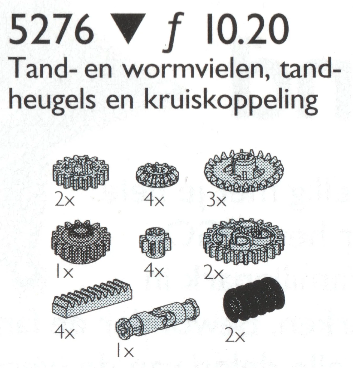 Dans le même style que le LEGO Roues dentées etc. / Roues dentées, vis sans fin, articulations universelles et crémaillères (5276-1) | Brick Broker