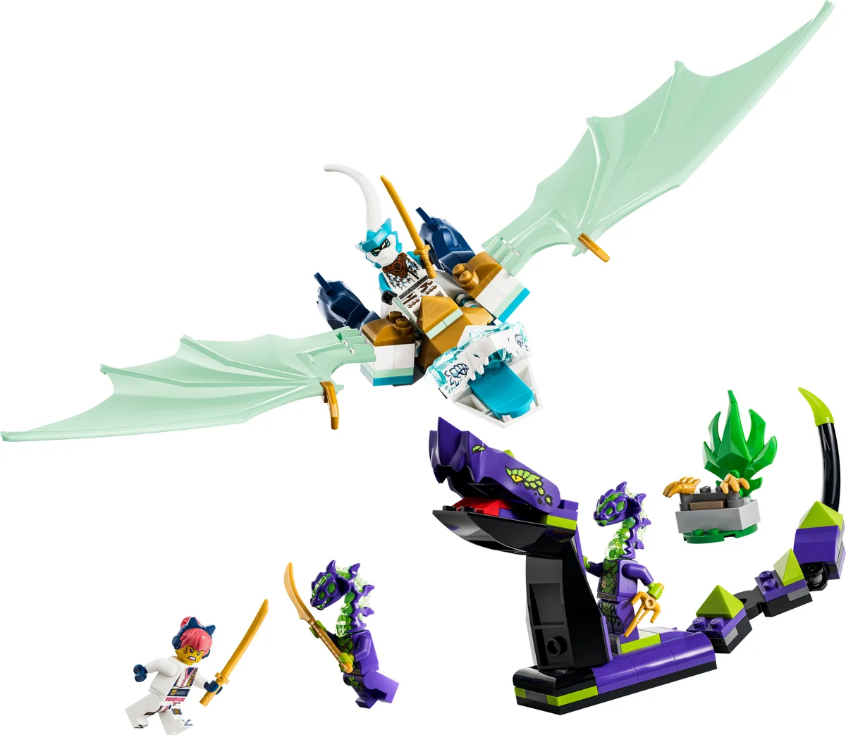 Dans le même style que le LEGO La bataille du dragon de glace de Zane (71865-1) | Brick Broker