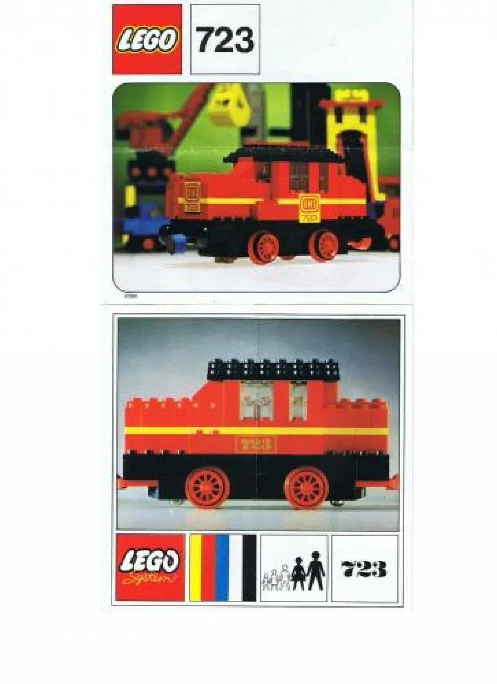 Dans le même style que le LEGO Locomotive diesel avec autocollant DB (723-2) | Brick Broker