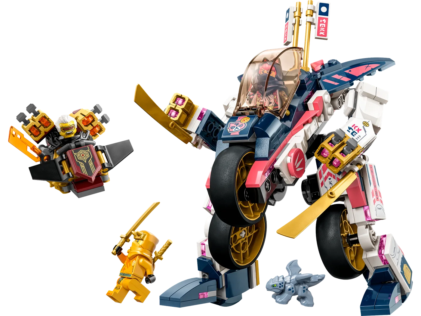 Dans le même style que le LEGO La Moto tout-terrain et le robot transformables de Sora (71792-1) | Brick Broker