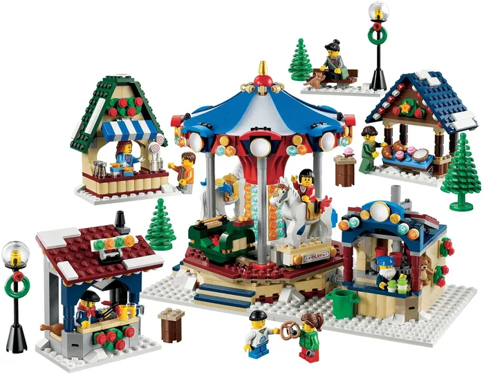 LEGO 10235 Le marché d'hiver - prix et où acheter | Brick Broker