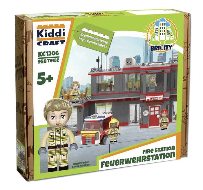 Kiddicraft Caserne de pompiers (KID-KC1206) - prix | Brick Broker