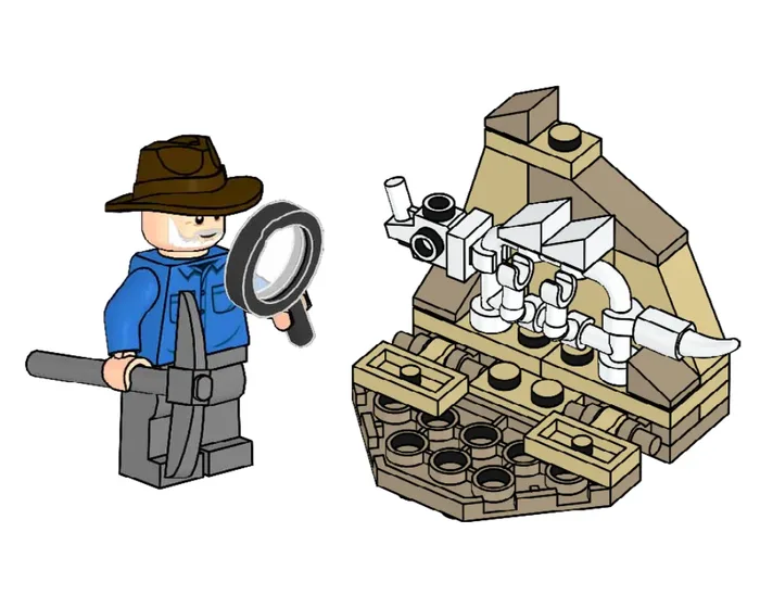 LEGO 122334 Alan Grant et Squelette de dinosaure - prix | Brick Broker