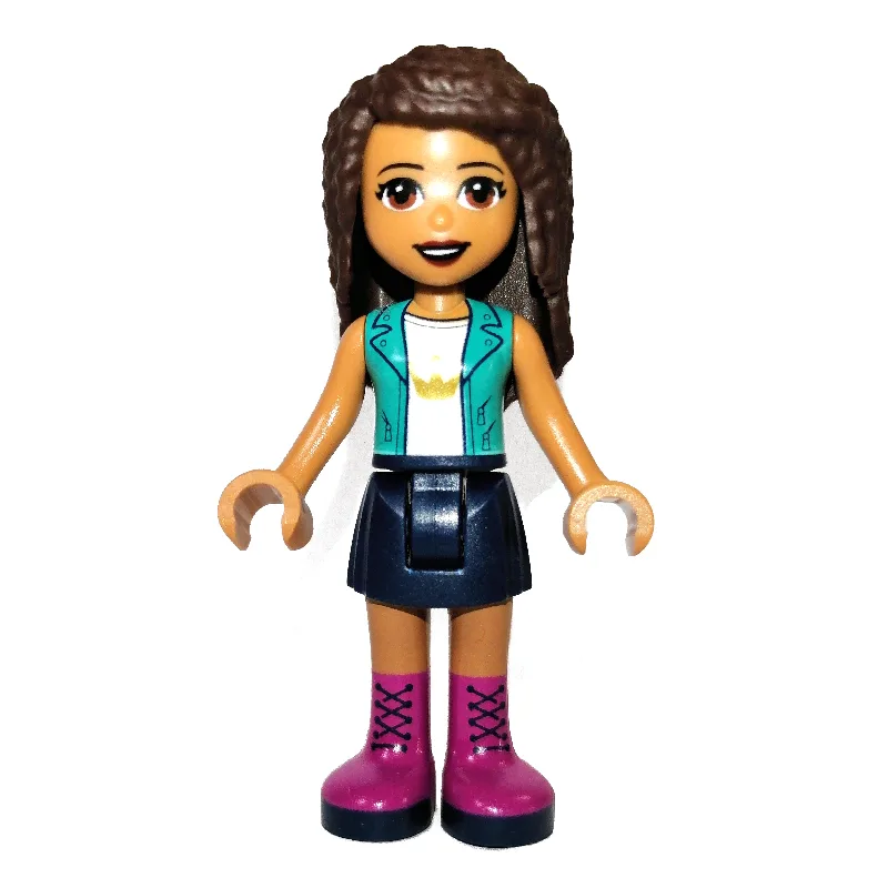 Andrea - Dark Turquoise Jacket, Dark Blue Ski… — minifigurine LEGO | Brick Broker