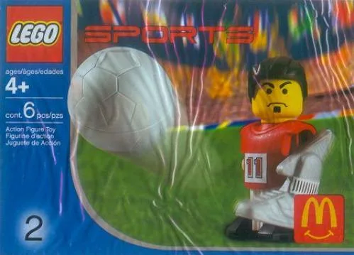 Dans le même style que le LEGO Ensemble de sport McDonald's Numéro 2 - Joueur de soccer rouge #11 (7924-1) | Brick Broker