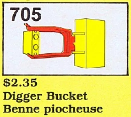 Dans le même style que le LEGO Godet d'Excavatrice (705-4) | Brick Broker