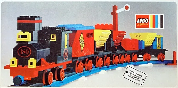 LEGO 180 Train avec 5 wagons et cercle de voie - prix | Brick Broker