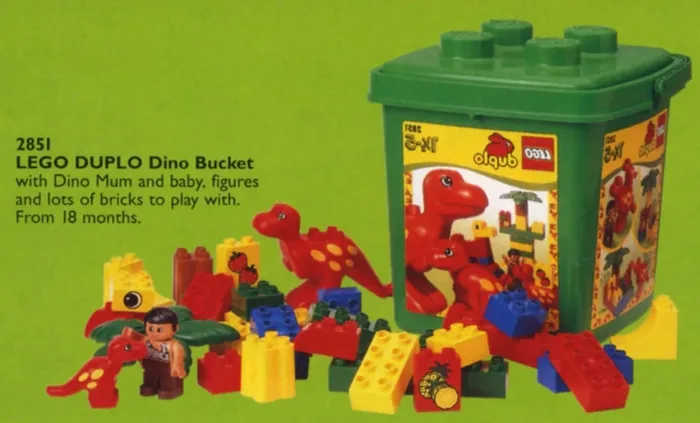 LEGO 2851 Seau Dino Moyen - prix et où acheter | Brick Broker