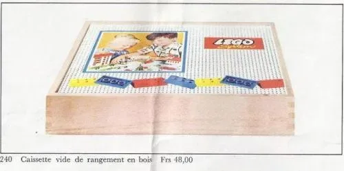 LEGO 240 Boîte de Rangement en Bois Grande, Vide - prix | Brick Broker