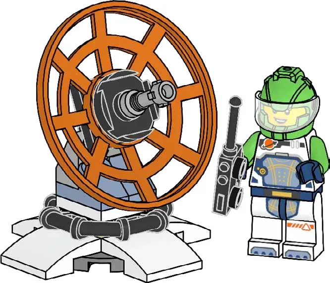 LEGO 952411 Astronaute et station de radio - prix | Brick Broker